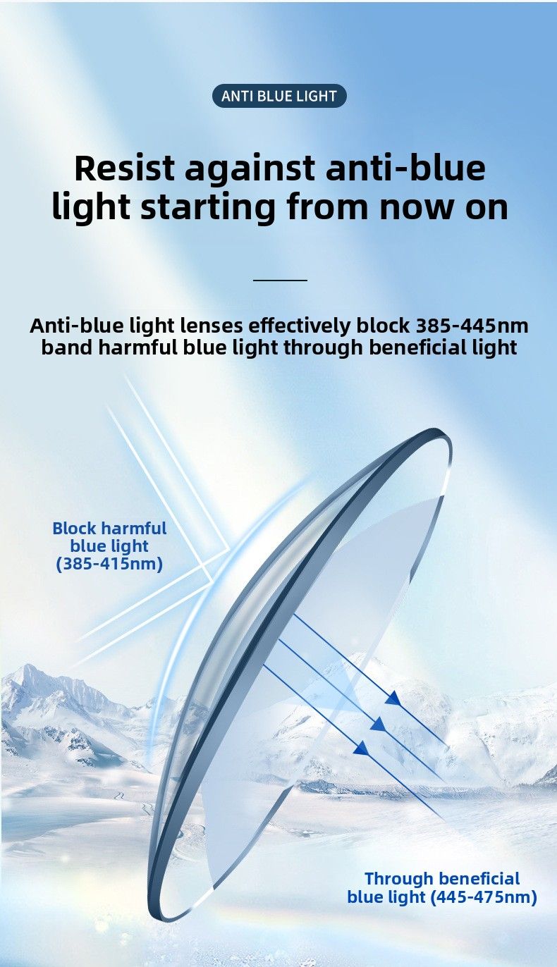 New Casual Versatile Anti-blue Glasses Frame Douyin Finished Myopia Glasses Frame Trendy Large Frame Flat Mirror_voghion.com