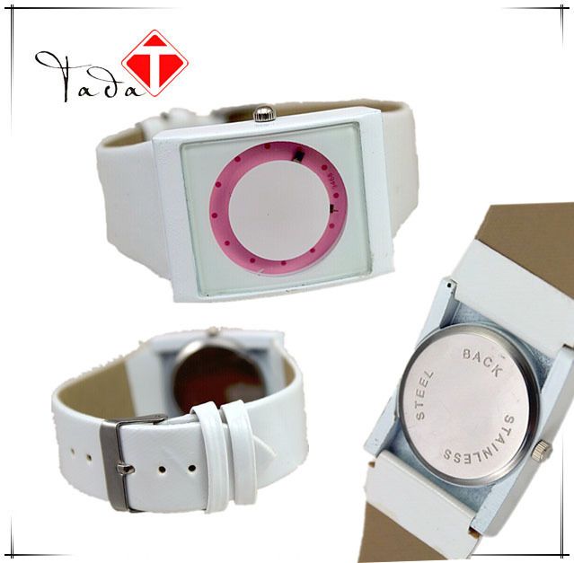 womage9468 White Watch turn ring dial women's square watch in stock wholesale_voghion.com