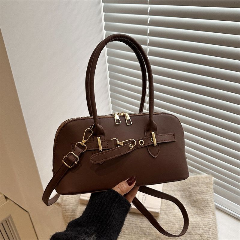 Minimalistische Nischen-Handtasche für Pendler für Damen 2025 Neue Mode Retro-Unterarmtasche Einfache Umhängetasche mit großer Kapazität_voghion.com