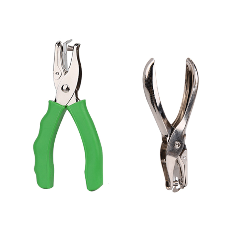 1Pcs Metal Punching Pliers Green Punching Pliers Hand Held Punching Pliers Ticket Checker Pliers Single Hole Paper Punch_voghion.com