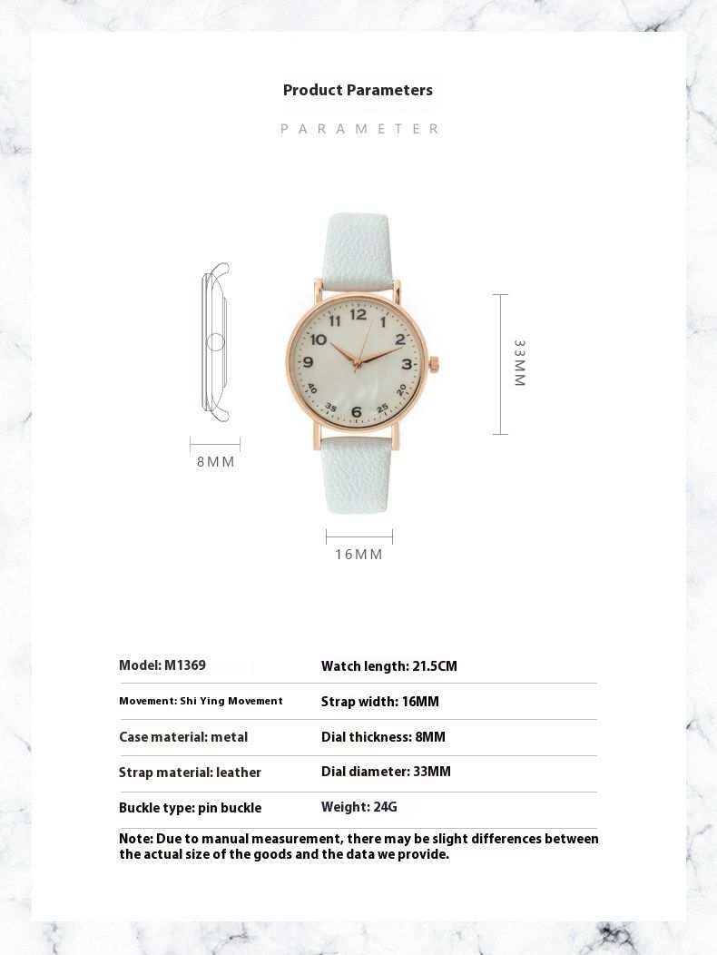 Orologio da polso al quarzo con cintura da donna digitale alla moda_voghion.com