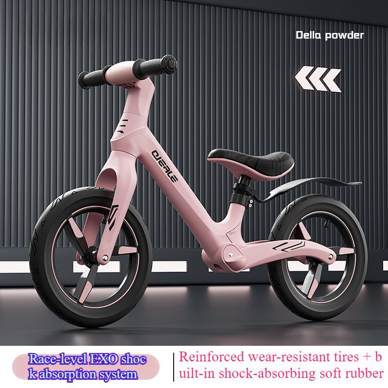 Kanner-Gläichgewiichtsvelo Pedalfräie Vëlo 2-an-1 Rutsch-Scooter 1-3-62 Joer aalt Kand Puppelchen Spillauto_voghion.com
