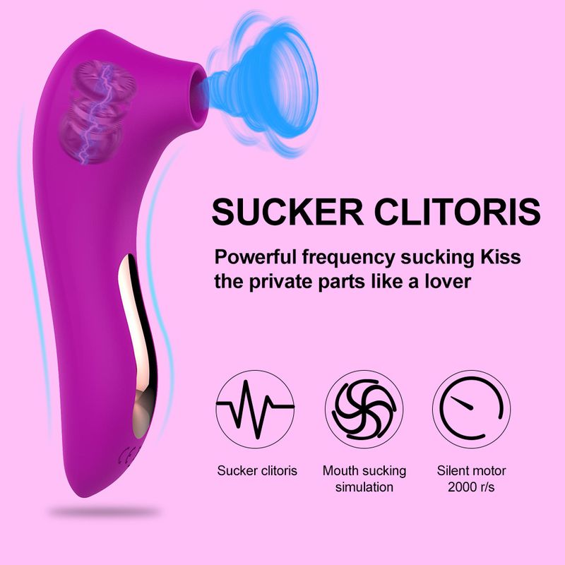 Little Dolphin Sucker Vibration 7 Frequency Clitoris Stimulation Female Masturbator Adult Fun Sex Toys_voghion.com
