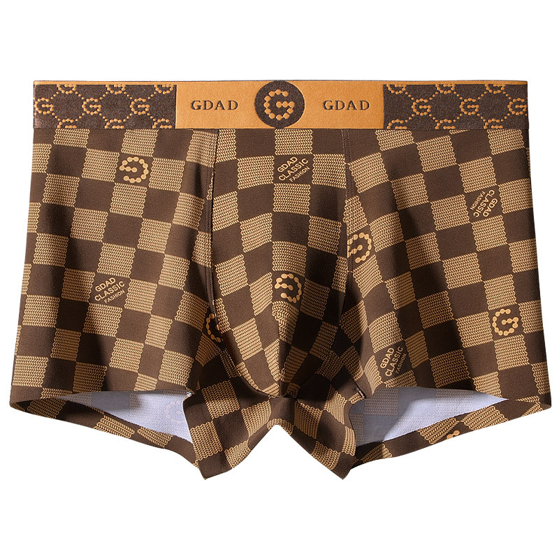 4pcs Men's Cotton Plain Color Breathable Comfortable Soft Boxer Briefs Underwear_voghion.com