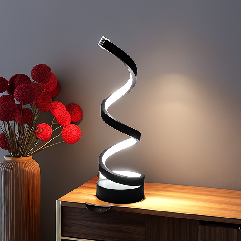 Spiral RYYD 1pc tafellamp, voor slaapkamer, kantoor, nachtkastje, boekenplank, woonkamer, woondecoratie, lamp, lamp, lamp,_voghion.com