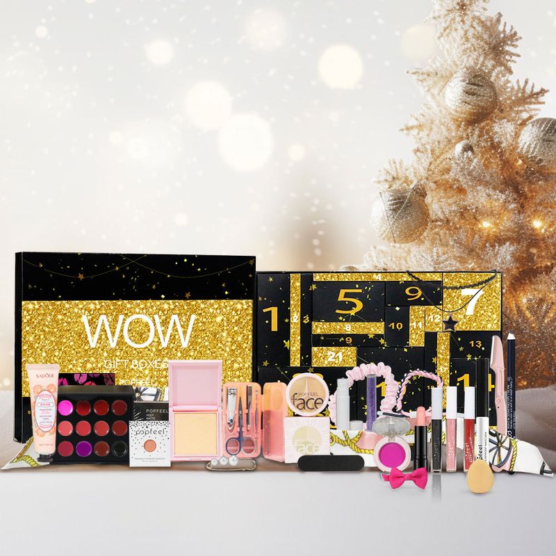 Set di trucco Matita per sopracciglia Lucidalabbra Rossetto Ombretto Fondotinta Cosmetici combinati_voghion.com