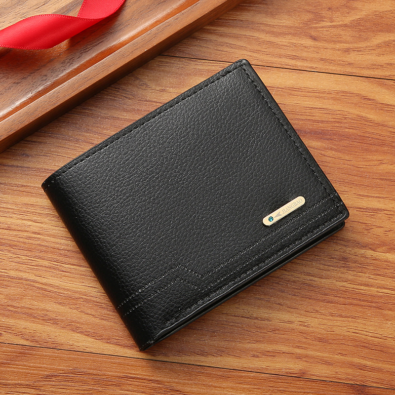 New men's wallet, men's short wallet, fashionable and casual soft wallet, multi slot large capacity small wallet_voghion.com