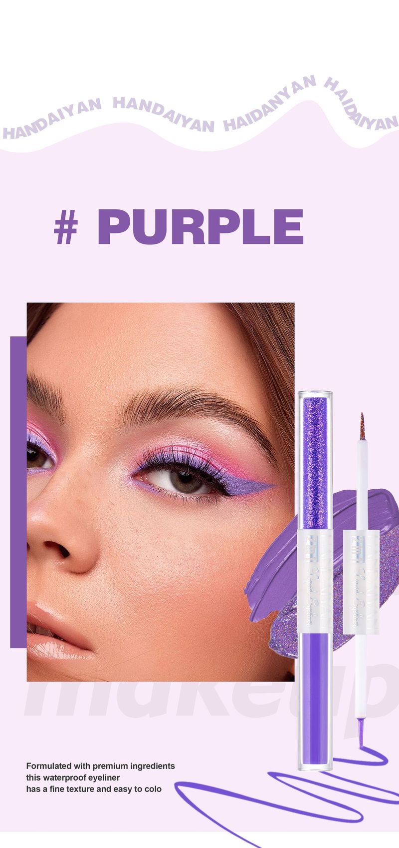 Στυλό Eyeliner μακράς διαρκείας, αδιάβροχο στυλό Eyeliner, πολύ λεπτό χρώμα, στυλό ύπνου μεταξοσκώληκα, διπλής χρήσης, στυλό διπλής κεφαλής_voghion.com