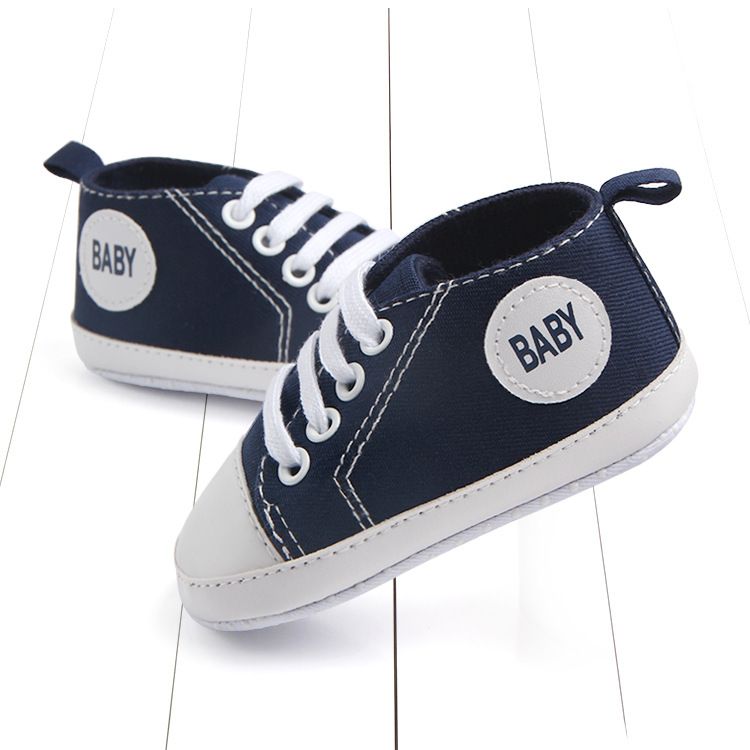 Zapatos de lona para caminar para bebés de 0 a 1 año con suela blanda para primavera y otoño 0106 Total_voghion.com