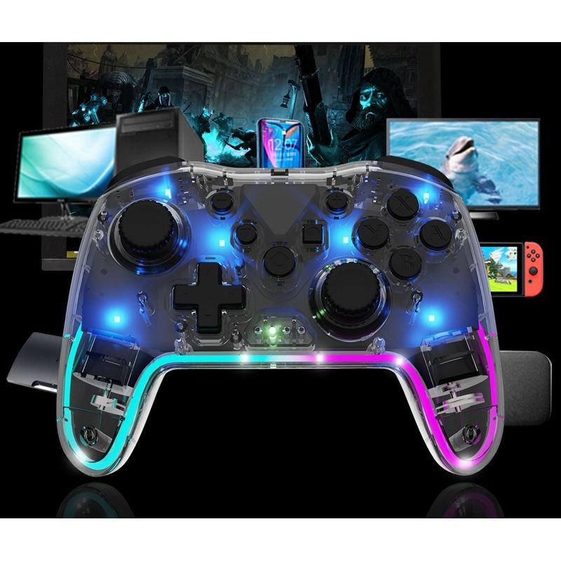 Controller di gioco wireless Bluetooth per Switch2, PC, computer e Steam - Doppia vibrazione e rilevamento del movimento a sei assi_voghion.com