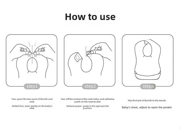 Baby Disposable bib baby eating artifact bib wash-free waterproof anti-fouling maternal and child supplies wholesale_voghion.com
