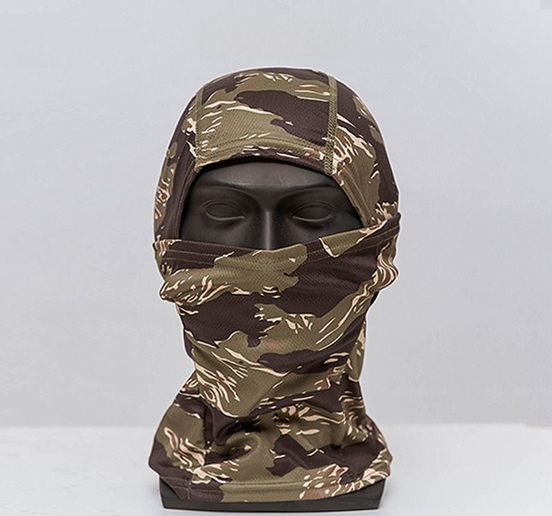 Sommer-Sonnenschutzmaske, Outdoor-Reiten, staubdicht, Camouflage-Kopfbedeckung, taktische Einloch-Kopfbedeckung, Kopftuch, Angeln_voghion.com