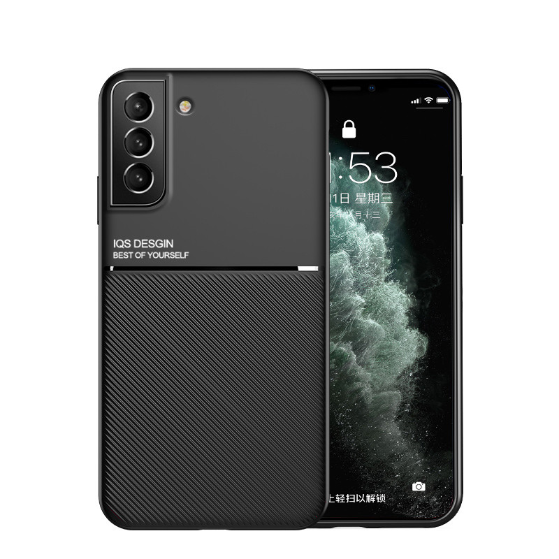 Skin Touch PU lædercover til Samsung Galaxy S22 Plus S21 Ultra S20 EF S10 S9 A71 A51 A21S A70 A50 A30 Cover Luxury Bac_voghion.com