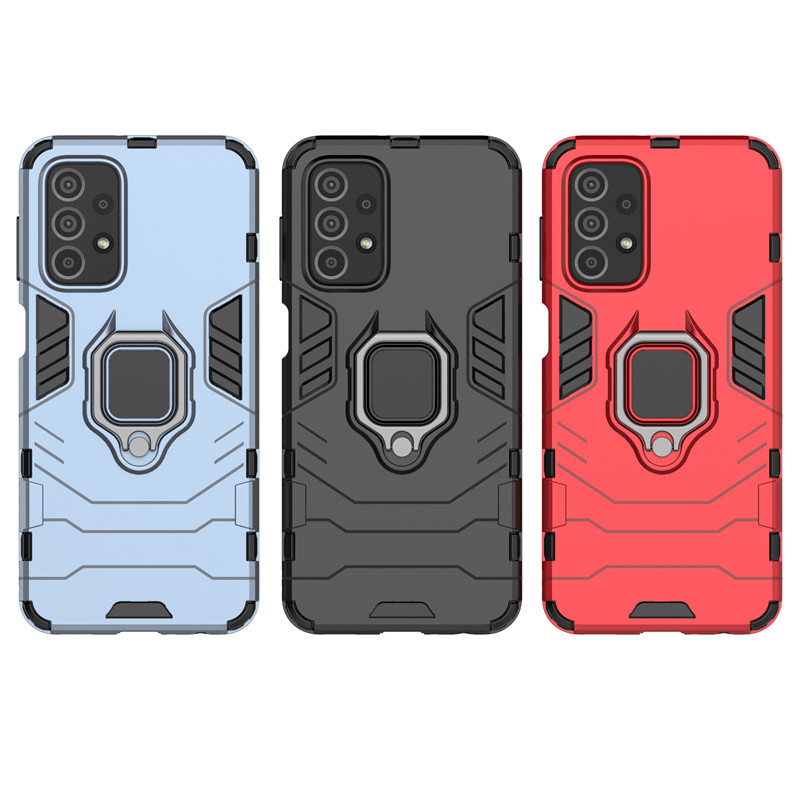Für Samsung Galaxy A73 A53 A33 A23 A03 A13 Core Hybrid Hard PC + Soft TPU Armor Anti-Drop Case Rotierender Ringständerhalter_voghion.com