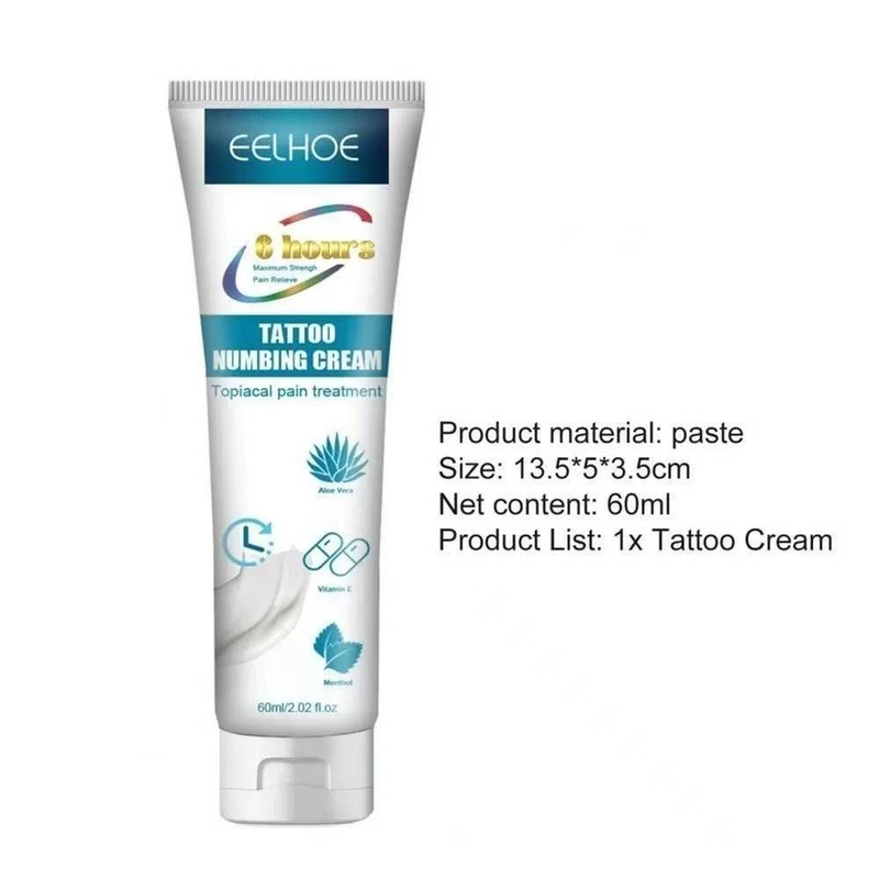 Crème anesthésiante pour le retrait temporaire des tatouages EELHOE pour le corps_voghion.com