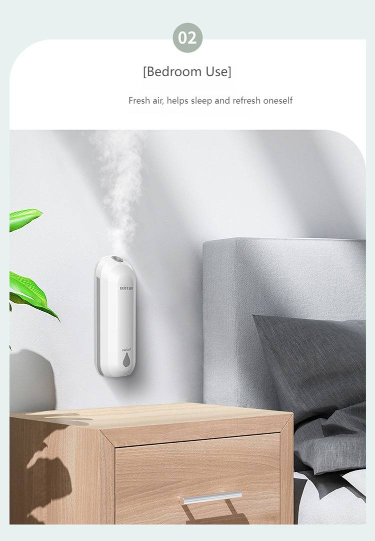 Intelligenter Aromadiffusor mit Nachtlicht – USB-betriebener Lufterfrischer für Zuhause, Auto, Büro, Badezimmer – Luftbefeuchter mit ätherischen Ölen und automatischer Abschaltung_voghion.com