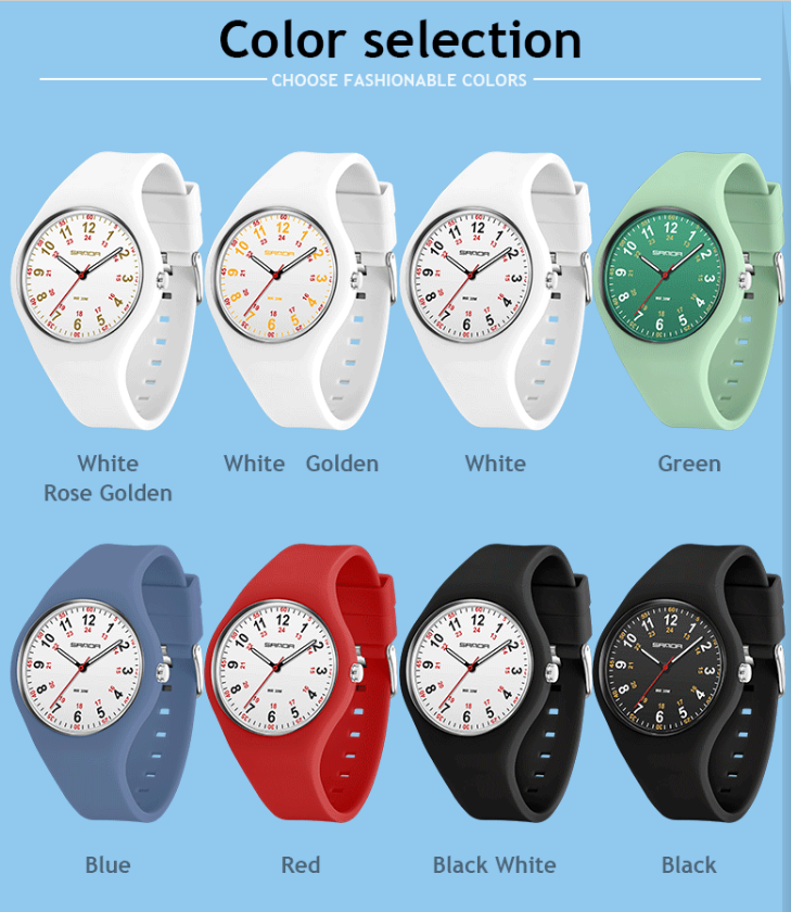 Orologio sportivo casual al quarzo da uomo e da donna con lancette luminose, resistenza all'acqua fino a 30 m, cinturino in silicone, orologio sportivo al quarzo con quadrante rotondo_voghion.com