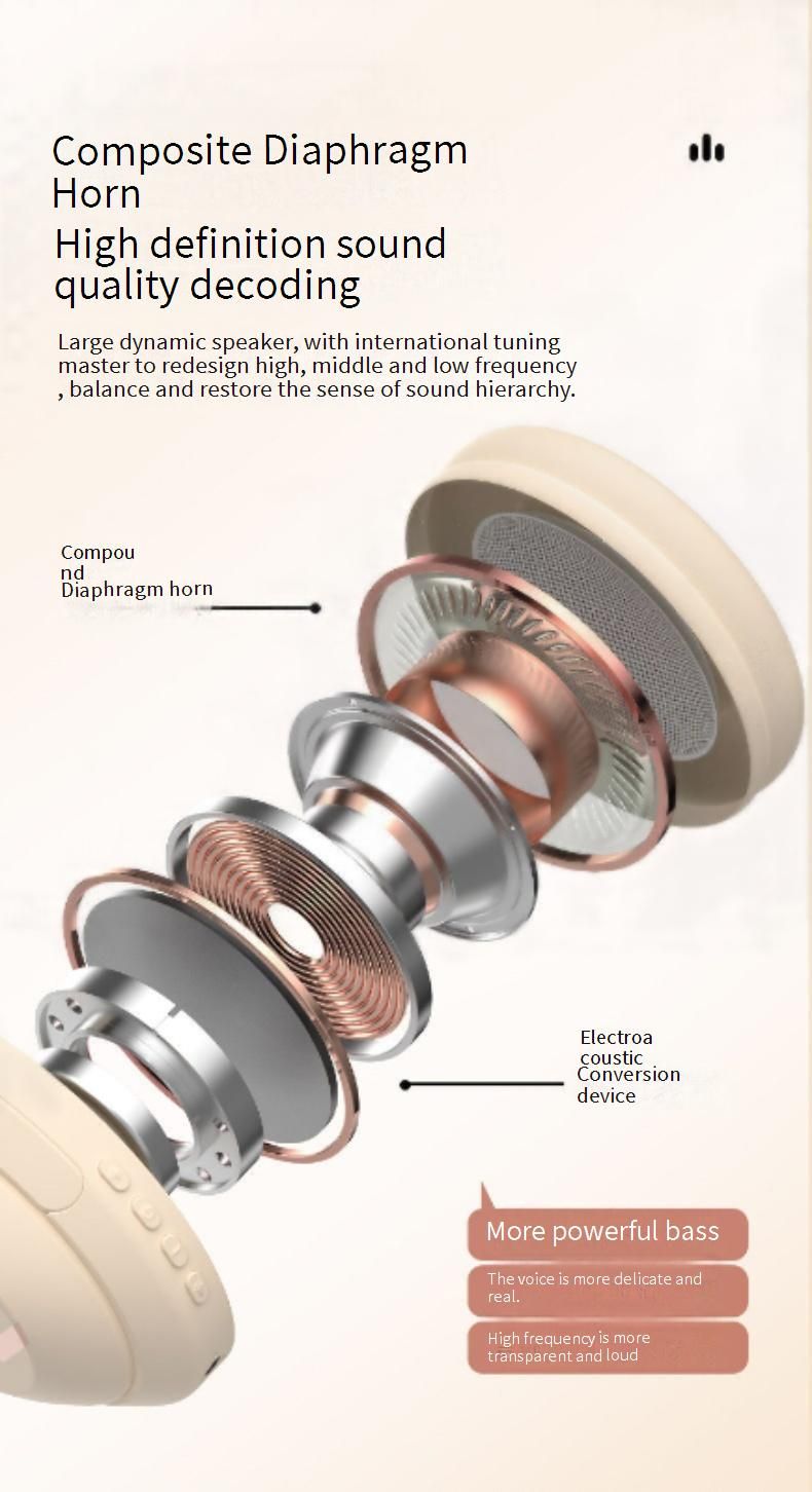 Y30 Wireless Bluetooth Gaming Headphones With Deep Bass, Over-Ear Design, LED Lights, 4-8 Hours Playtime, Dual Stereo Sound_voghion.com