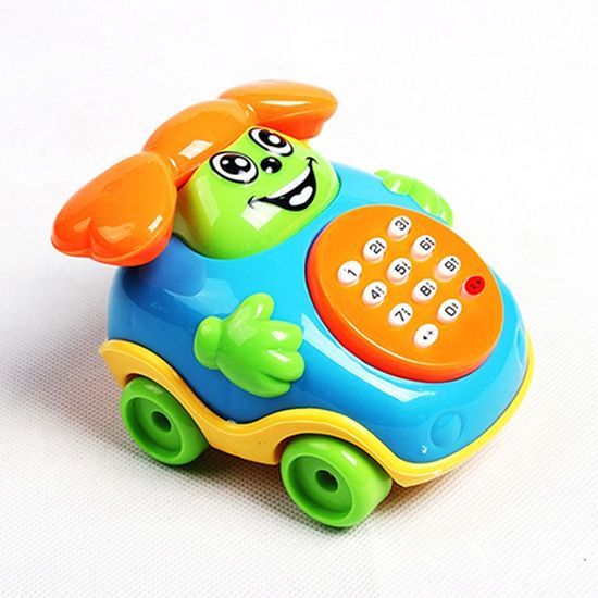 Jinleiou Baby Music Car Cartoon Buttons Phone Educational Intelligence Developmental Toy_voghion.com
