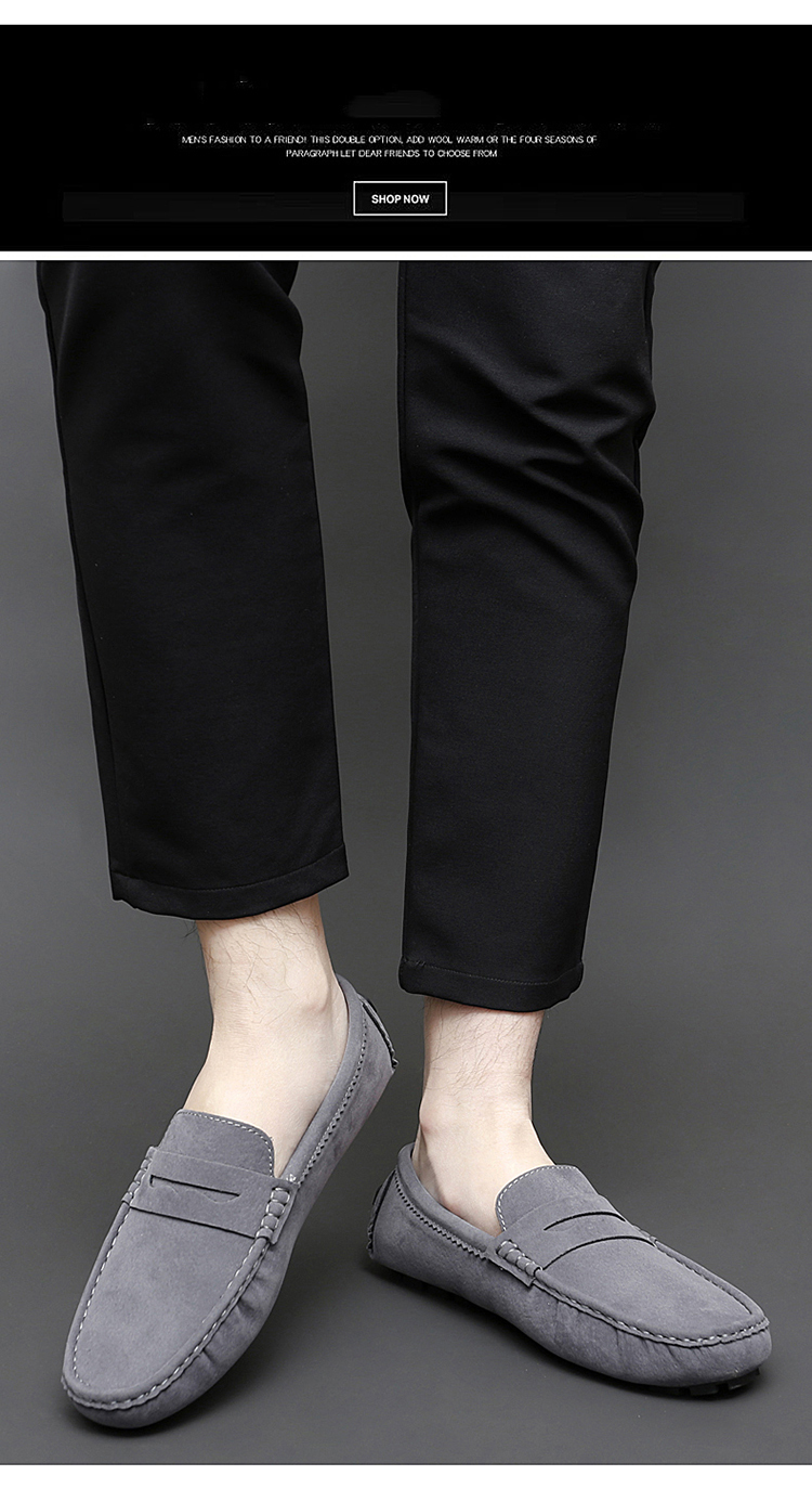 Halbschuhe Herren Handgefertigt Leder Blau Casual Driving Flats Slip-On Boot Übergröße 47 48 Faule Schuhe_voghion.com