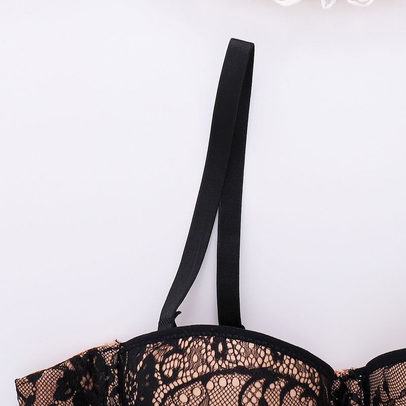 Reggiseno corto con ciglia finte e anello in acciaio, intimo arricciato, top a tubo con colori a contrasto, alla moda e alla moda_voghion.com