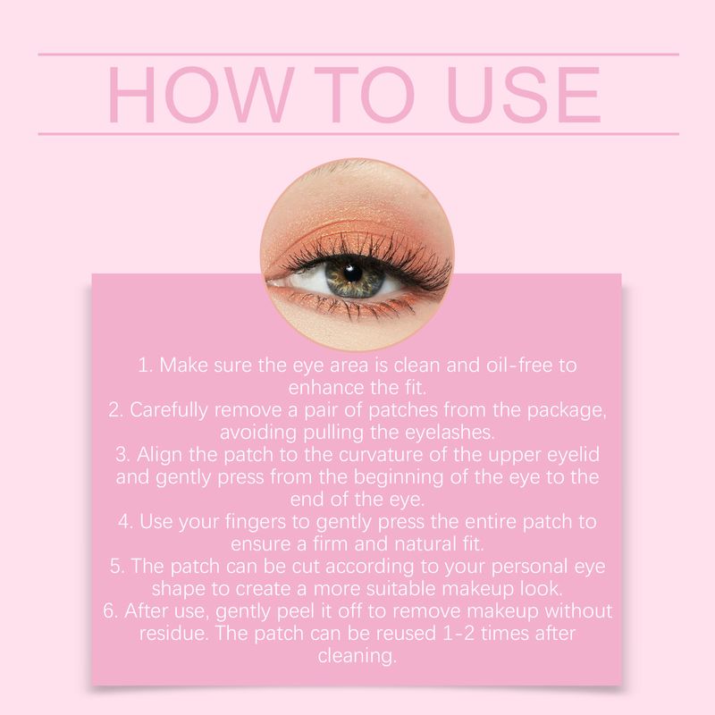 Shadow Patch Eyeshadow Eyelash Lazy Eye Makeup Portable Stickers_voghion.com