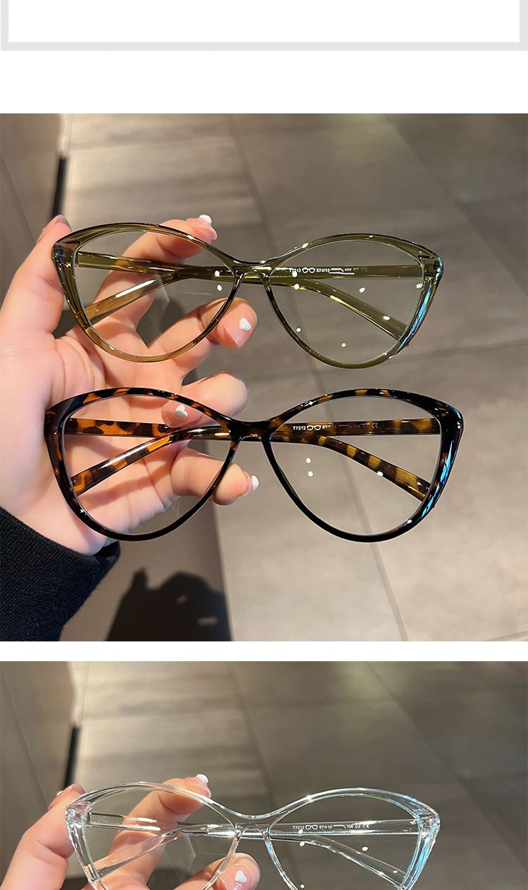 Occhiali da vista trasparenti per miopia da donna, occhiali da vista ad alta definizione, nuovi occhiali da vista vintage alla moda, grandi dimensioni da -0,5 a -4,0_voghion.com