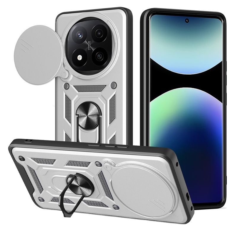 Custodia magnetica per Xiaomi Note 14 13 12 11 10 9 Pro Plus 5G 12S con protezione per obiettivo della fotocamera scorrevole e Redmi 14C 13C 12C._voghion.com