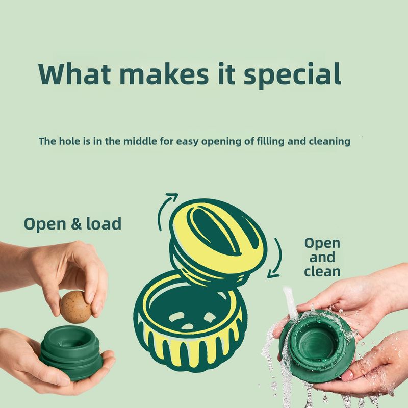 Dog Silicone Slow Food Device, Molar Teeth, Leaking Food, Licking Toy Ball, Tray Abrasive_voghion.com