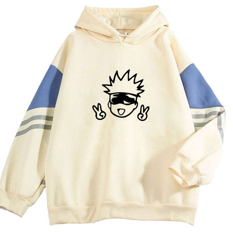 Color Block Heren Lente Herfst 2023 Niche Losse Capuchon Top Casual Veelzijdige Cartoon Print Sweatshirt 1121_voghion.com
