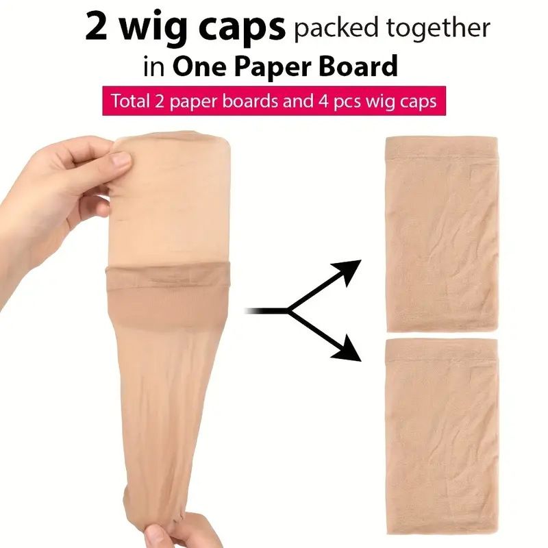 wig hair net female nylon wig cap 2 pack high elastic cos stockings mesh cap WigCap_voghion.com