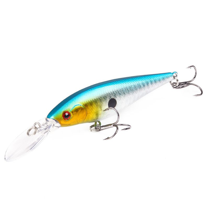 Heißer Stil 11 cm/9,5 g Kunststoff Simulation Fischköder Lange Zunge Minnow Köder Bunte Köder Angelausrüstung_voghion.com