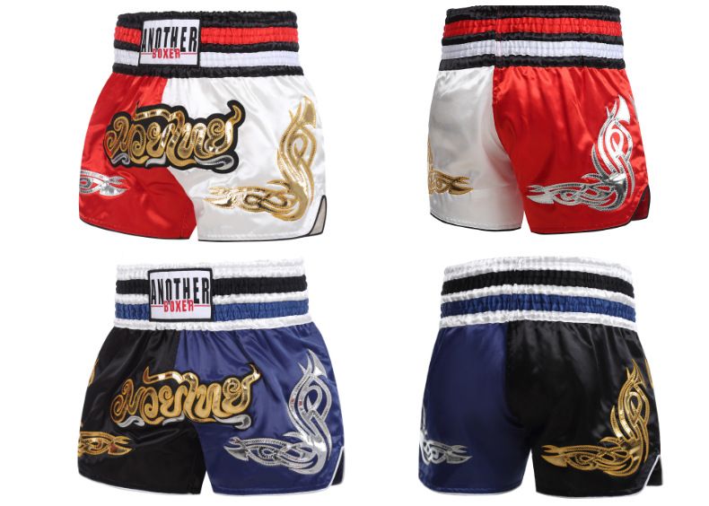 Pantalones de puño, pantalones de combate, pantalones cortos de muay thai, ropa de boxeo y sanda, pantalones cortos de entrenamiento de combate, estilo patchwork para hombre y mujer._voghion.com