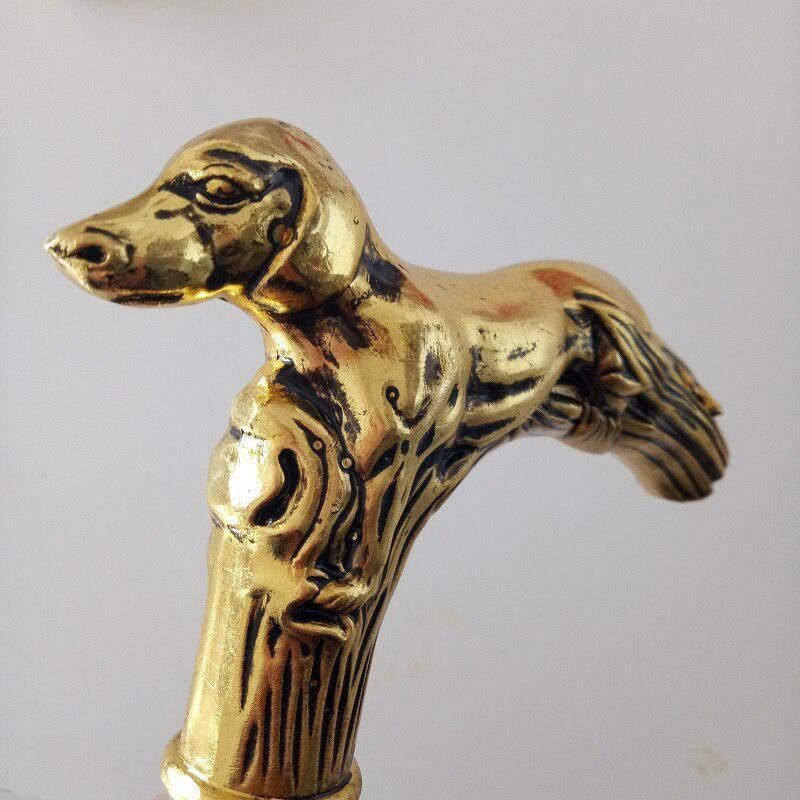 Golden Dog Aries Metalen Mode Wandelstokken Man Kruk voor Mannen Trekkingstokken Wandelaccessoires 93cm_voghion.com