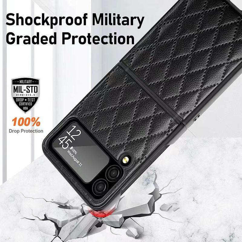 Telefono Samsung Galaxy Z Flip compatibile alla moda con schermo pieghevole, sconto del 70%, anti-caduta, completo, Internet Celebrity_voghion.com