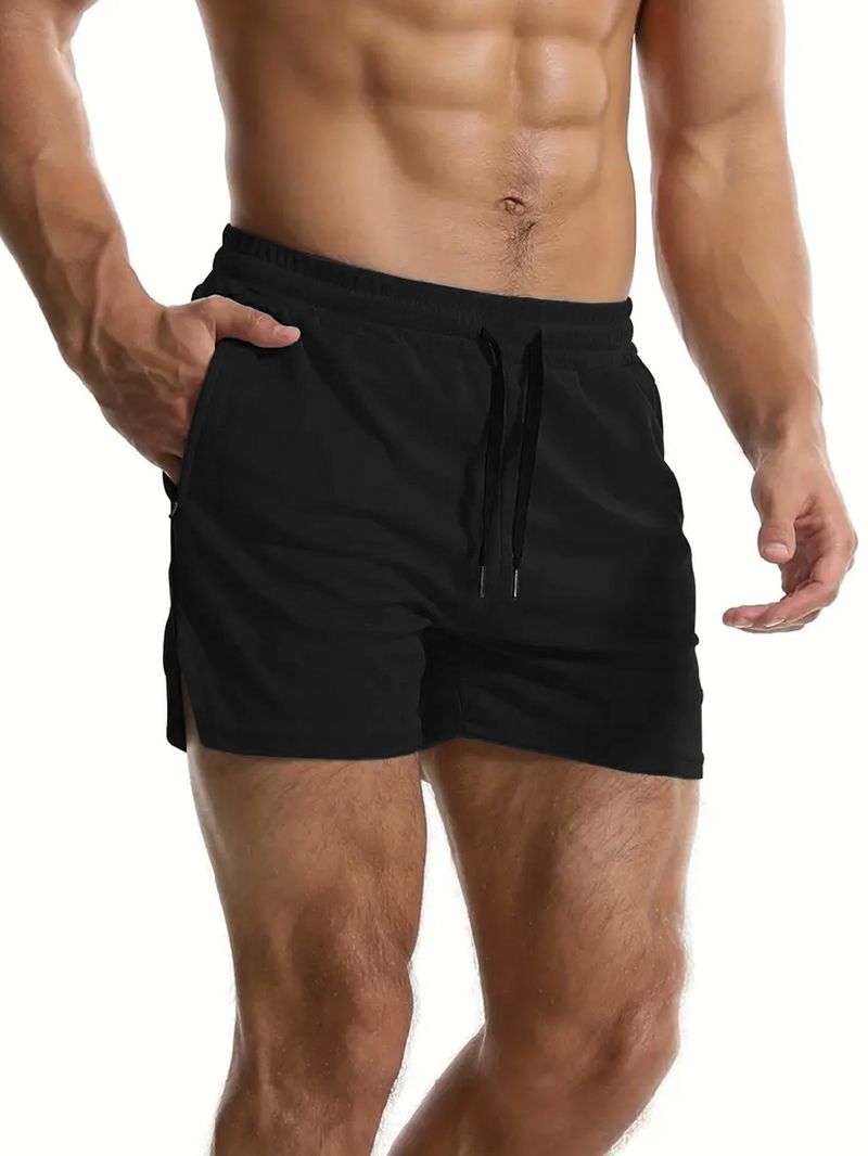 Men's Running Training Fiess Summer Thin Breathable Quick Drying Basketball Pants_voghion.com