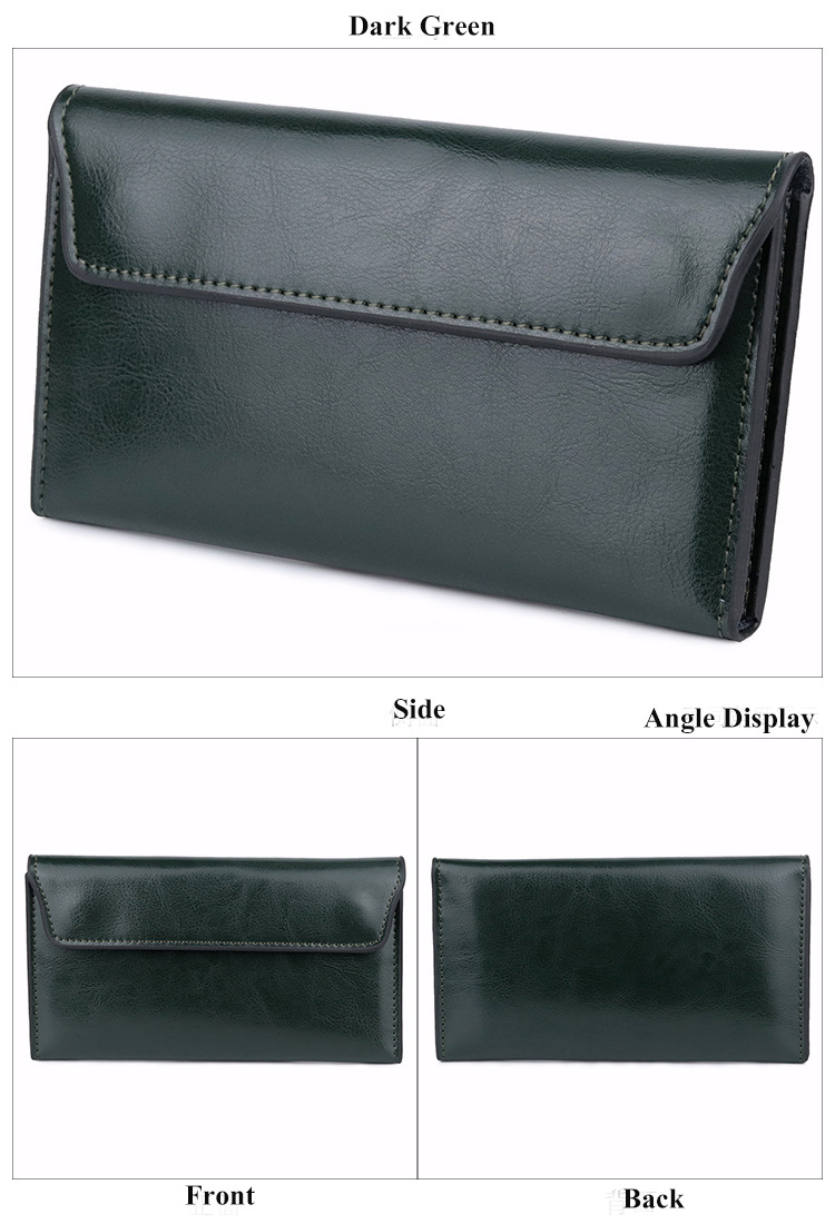 Εξαιρετικά λεπτό γυναικείο πορτοφόλι μεγάλης χωρητικότητας, μοντέρνος, απλός και πολυλειτουργικός γυναικείος συμπλέκτης_voghion.com