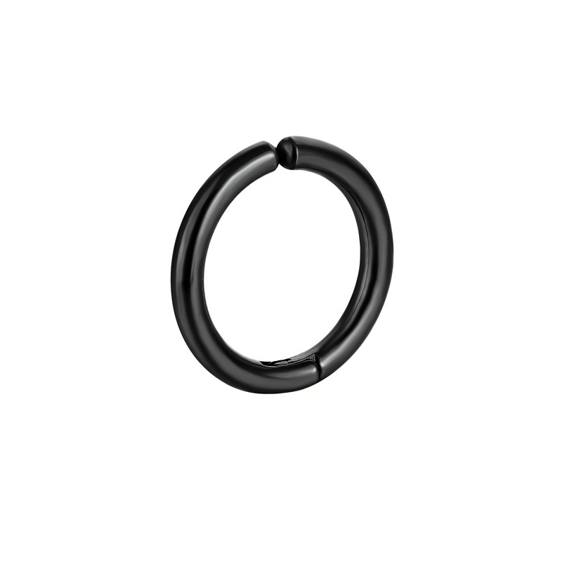 LIEBE ENGEL Orecchini senza fori per le orecchie Donna Uomo Orecchini a cerchio punk Orecchini a clip neri Orecchini in acciaio inossidabile Donna Uomo Gioielli_voghion.com