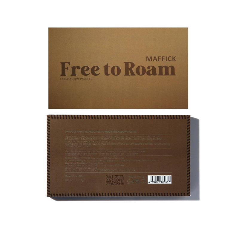 Free Roam 8-color eyeshadow tray matte pearl burst_voghion.com