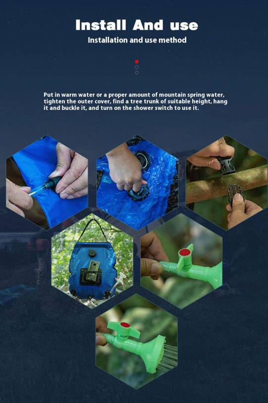 Neue 20L Solar-Duschtasche für den Außenbereich, Camping-Badewassertasche, tragbare Badewassertasche_voghion.com