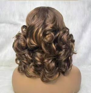 18A Super Double Drawn 5x5 Clousure Lace Wigs Loose Body 100% Human Hair Wigs Bouncy Blonde Light Loose Wave Glueless 5x5 Closure Lace Wig_voghion.com