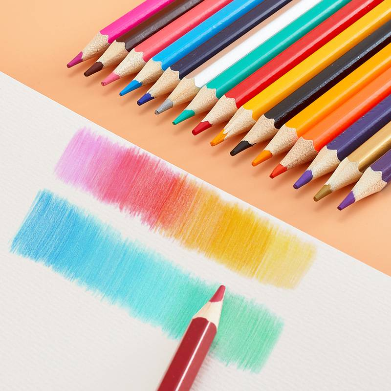 Set di matite colorate in legno vibranti per bambini e artisti - 36/50/72 colori, anime premium da 3,0 mm e 3,3 mm, ideali per schizzi, scuola e fai da te._voghion.com