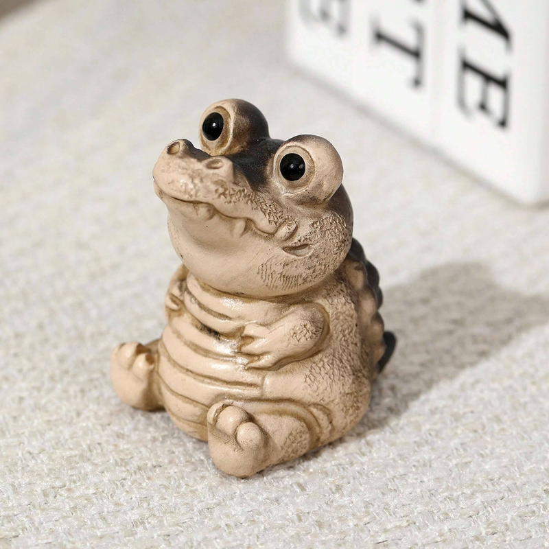 1 mini décoration crocodile pour animal de compagnie, décoration tendance, accessoires faits main pour cérémonie du thé, table à thé, décoration d'intérieur_voghion.com