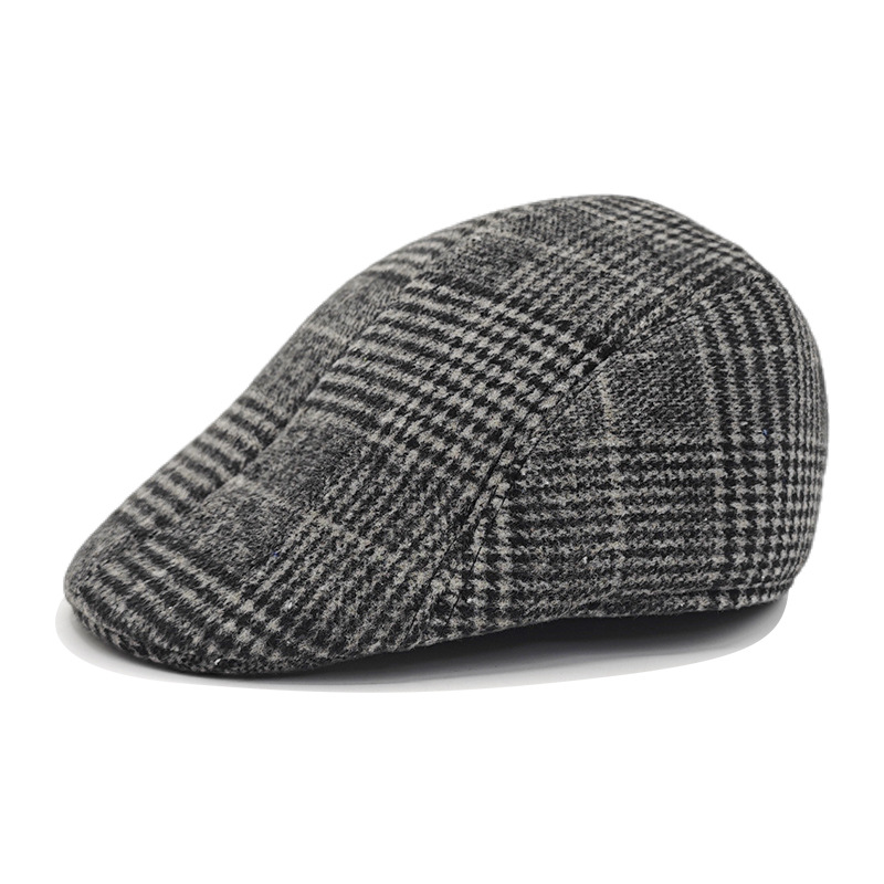 Cappelli da uomo di nuovo stile, per persone di mezza età e anziani, cappello invernale caldo, vecchio cappello a becco d'anatra, berretto spesso, paraorecchie, papà e nonno_voghion.com
