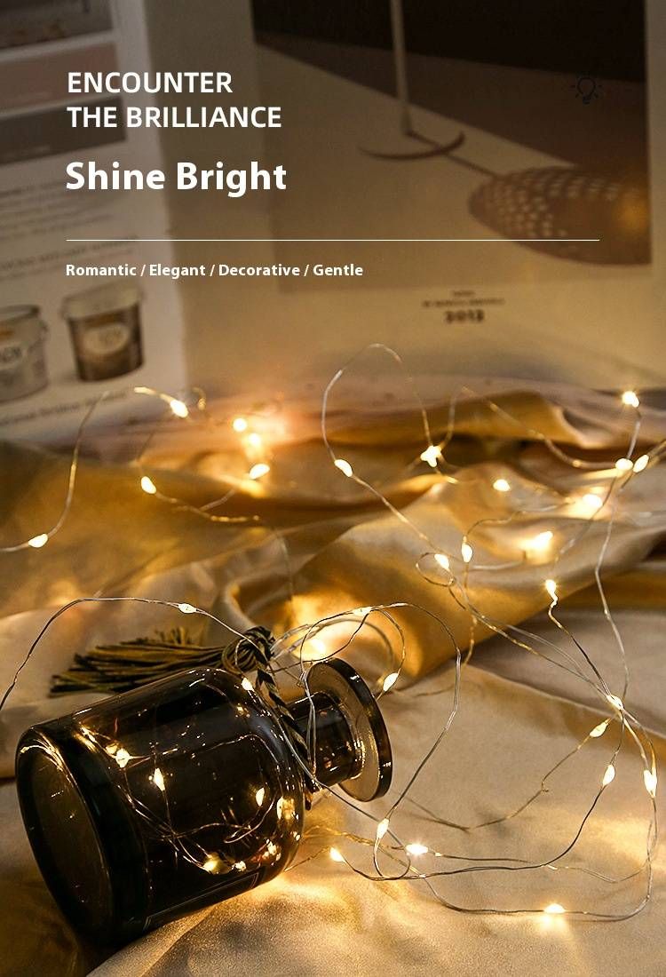 Guirlande lumineuse LED réglable – 3 modes d'éclairage pour mariages, fêtes et décoration intérieure (blanc chaud/couleur, 2 m/3 m, étanchéité IP67)_voghion.com