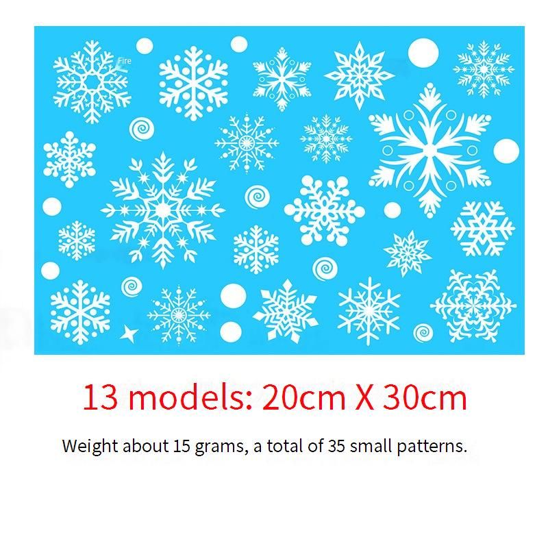 Weihnachts-Fensteraufkleber – 9 Farben, doppelseitige statische Aufkleber für Weihnachtsdekorationen, Wand- und Glasaufkleber, anpassbare Designs_voghion.com