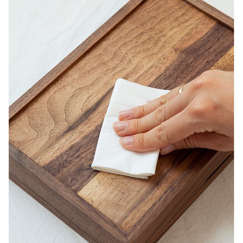 Aufbewahrungsbox aus massivem, hochwertigem, exquisitem, neuem Handschmuck aus schwarzem Walnussholz für Ohrringe und Halsketten_voghion.com