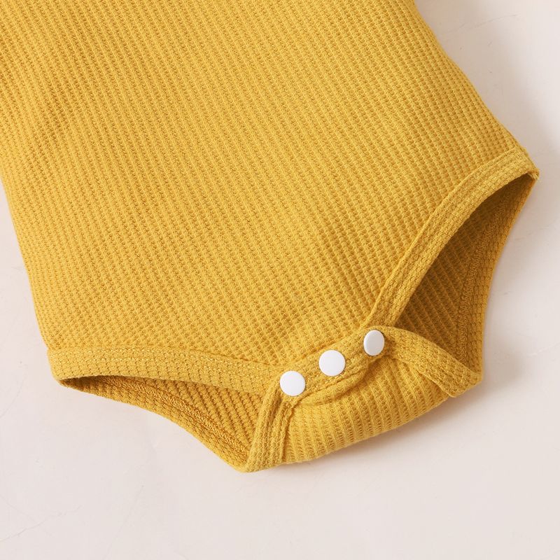 Mother & Kids Solid Color Long Sleeved Trousers Suit_voghion.com
