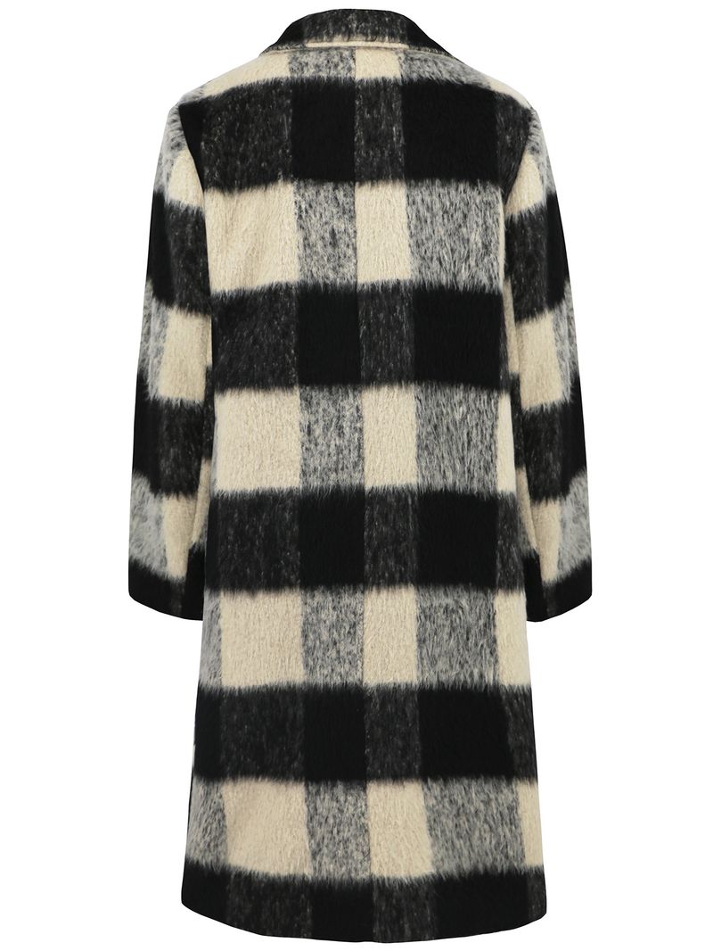 2024 Winter New Long Plaid Double-Sided Wool Coat With High-End Suit Collar Woolen Jacket_voghion.com