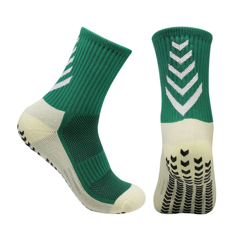 Men's Soccer Socks - Mid-Calf With Non-Slip Towel Sole & Glue Grip (Thick, Durable Training Socks, Breathable Cotton Blend)_voghion.com